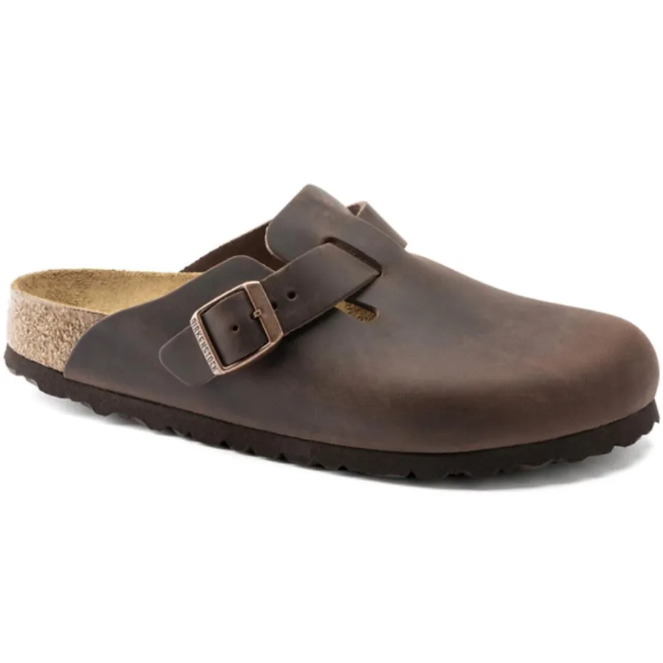 Women Birkenstock Boston Oiled Leather - Habana