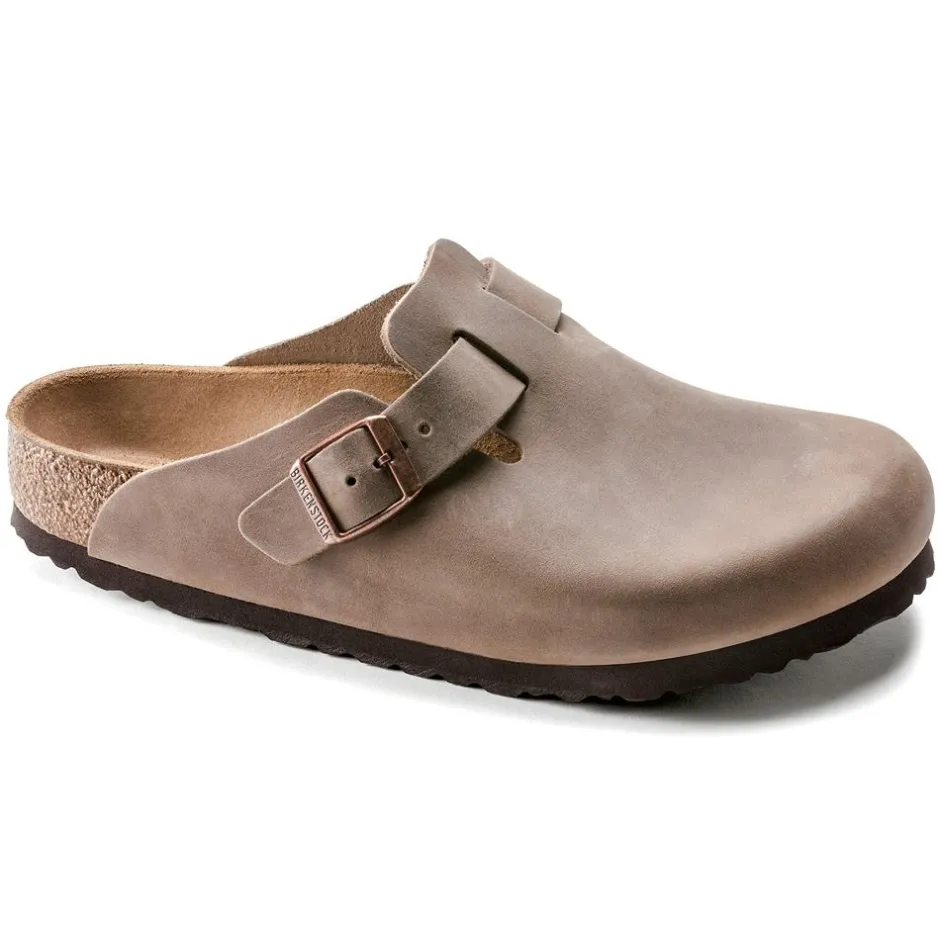 Women Birkenstock Boston Oiled Leather - Tabacco Brown