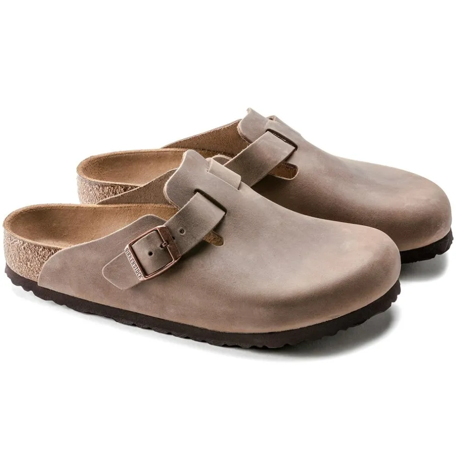 Women Birkenstock Boston Oiled Leather - Tabacco Brown