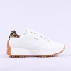 Women Tommy Bowe Ladies Braaten Waffle Trainer - White Leopard