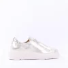 Women Paul Green Bungee Lace Platform Trainer - Gold Metallic