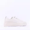Women Paul Green Bungee Lace Platform Trainer - Ivory Leather