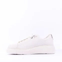 Women Paul Green Bungee Lace Platform Trainer - Ivory Leather