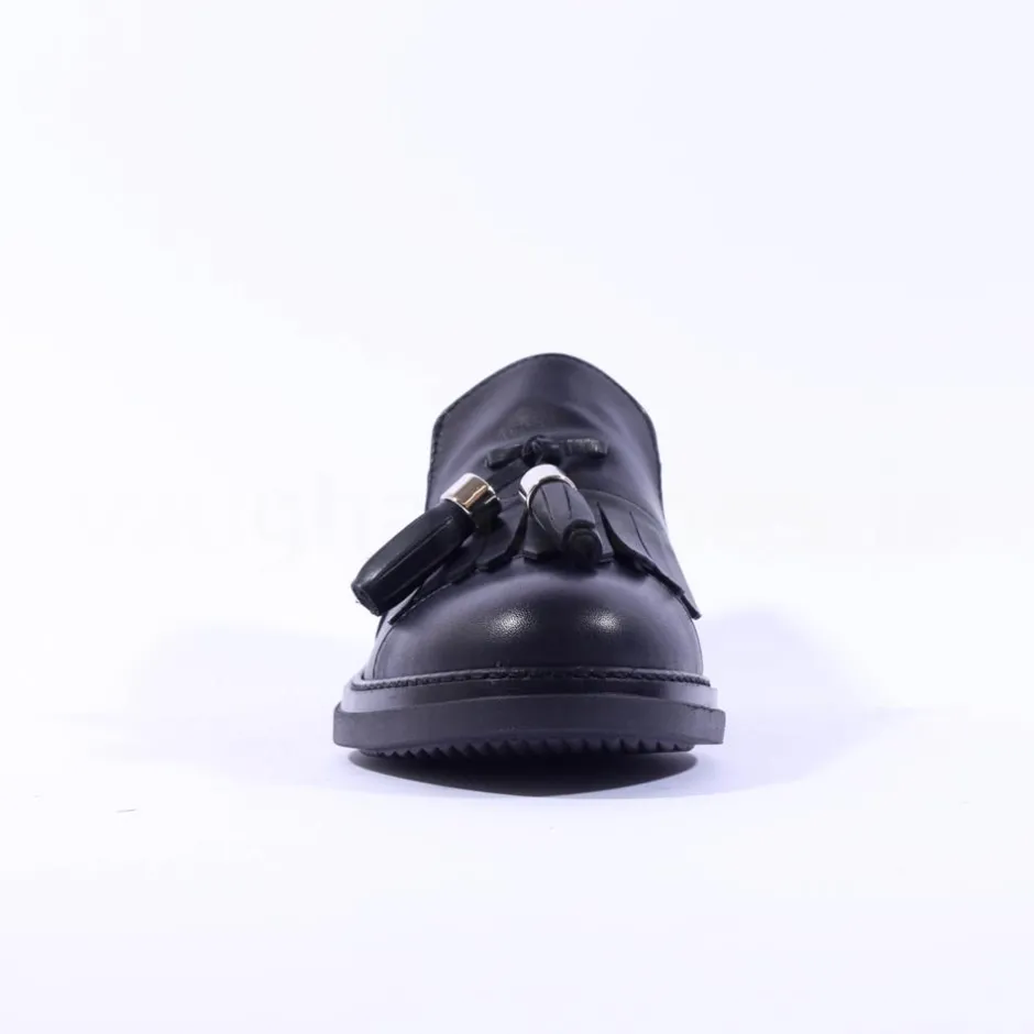Women Marco Moreo Cambridge Tassle Loafer - Black Leather