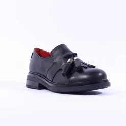 Women Marco Moreo Cambridge Tassle Loafer - Black Leather