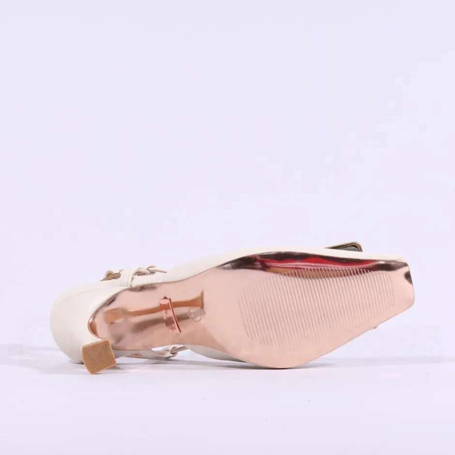 Women Una Healy Candy Man Brooch Slingback - Cream