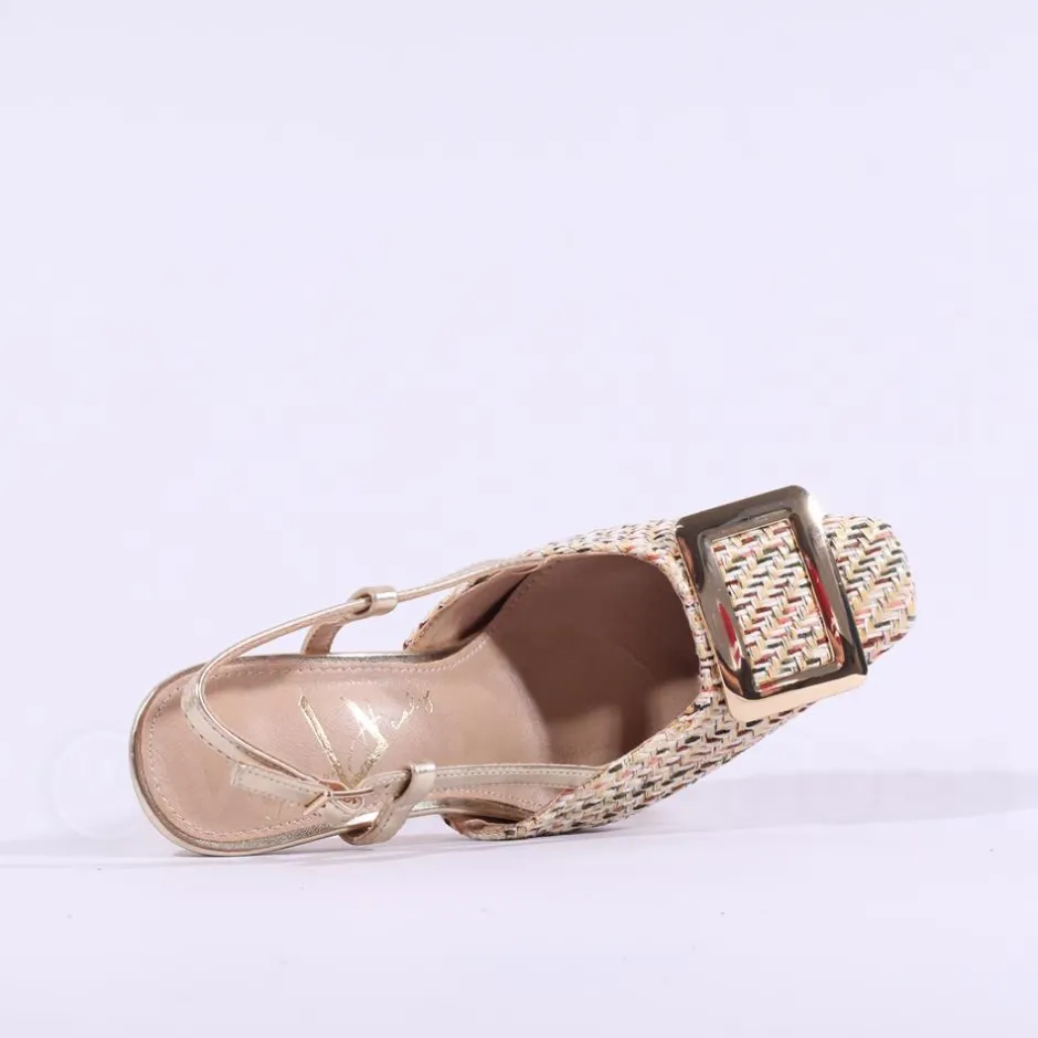 Women Una Healy Candy Man Brooch Slingback - Aztec