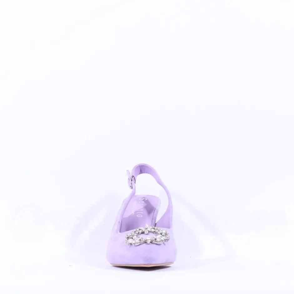 Women Sorento Castle Dargan Brooch Slingback - Lilac