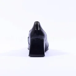 Women Wonders Cayetana Block Heel Loafer - Black Patent