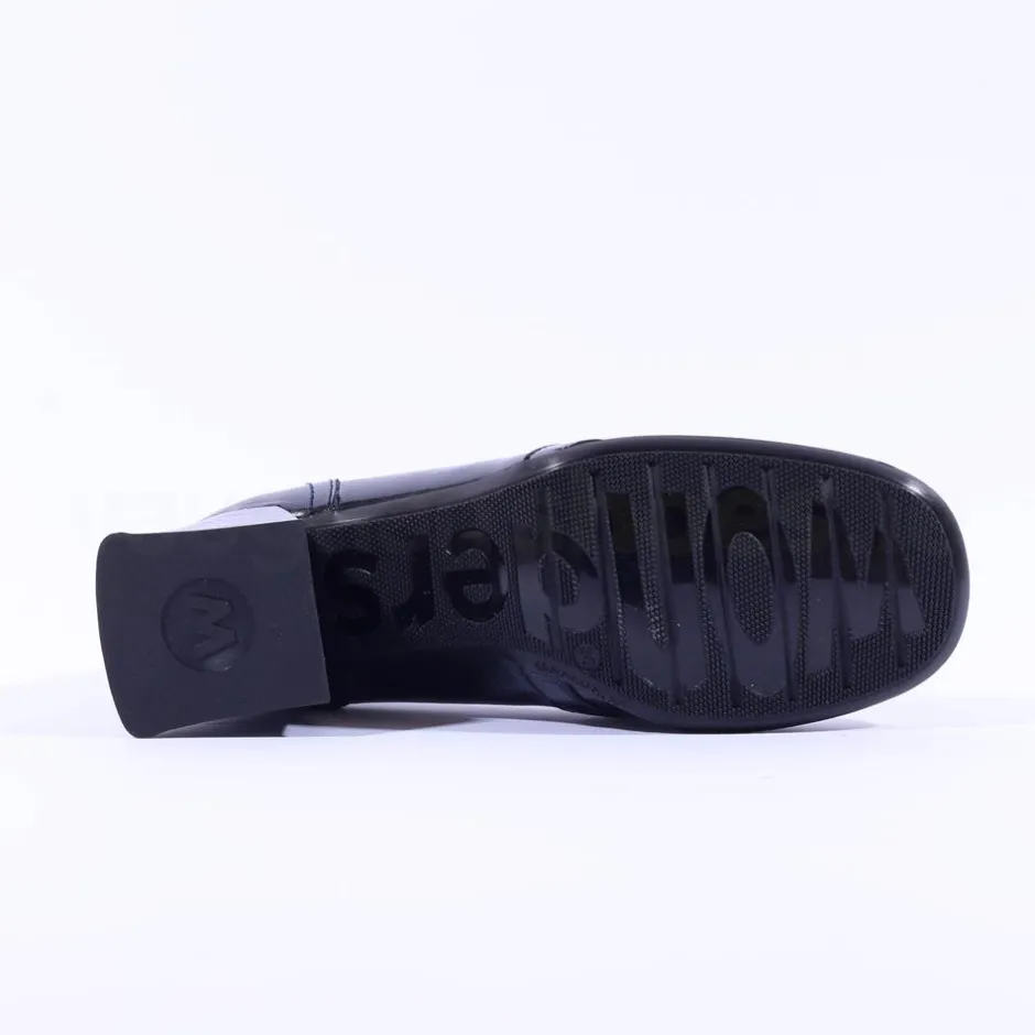 Women Wonders Cayetana Block Heel Loafer - Dark Navy Patent