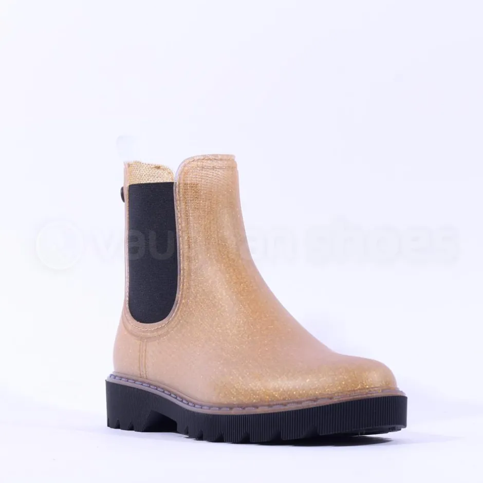 Women Igor Chloe Glitter Rain Ankle Boot - Gold