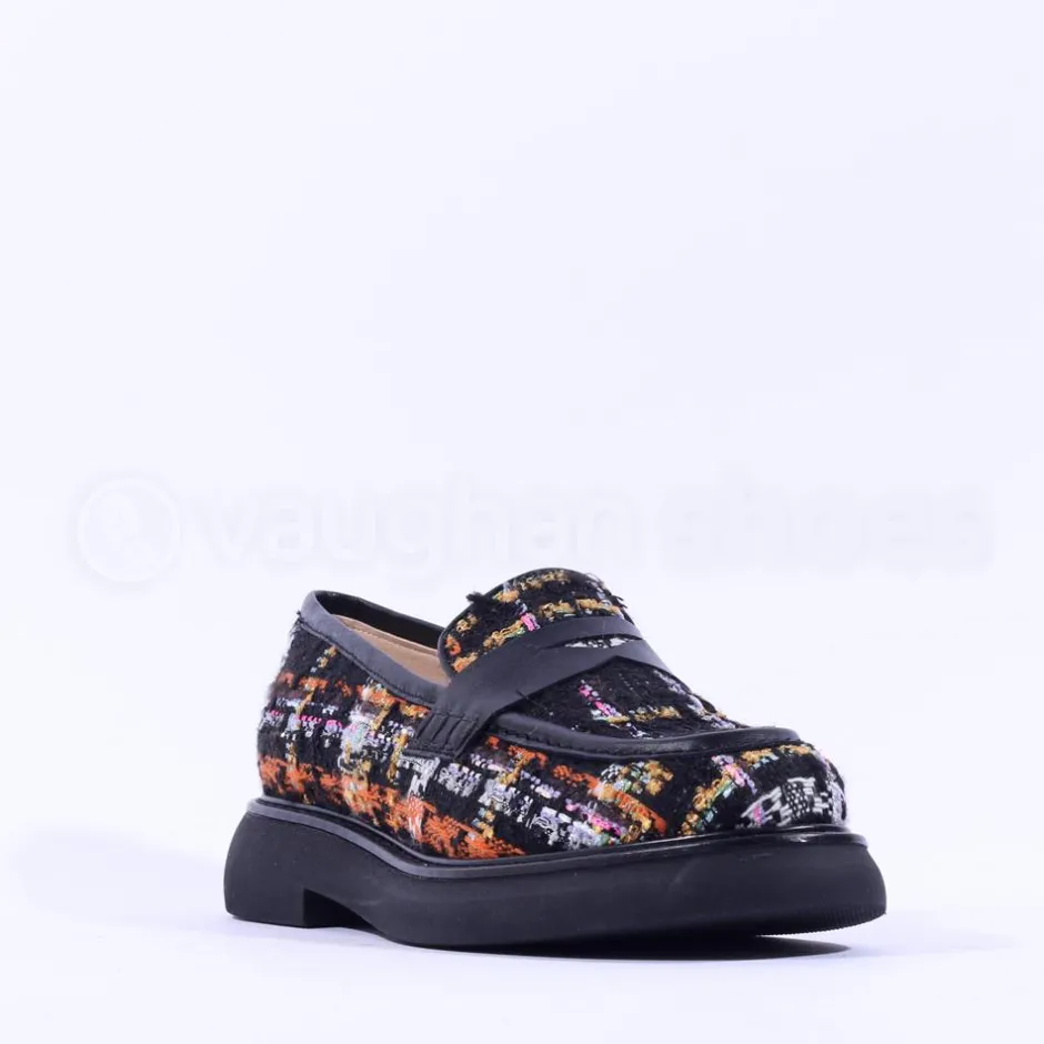 Women Marian Chunky Sole Knit Loafer - Black Multi