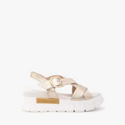 Women NeroGiardini Chunky Sole Strappy Sandal - Gold