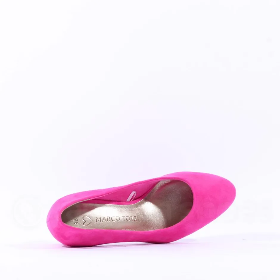 Women Marco Tozzi Classic Block High Heel - Pink