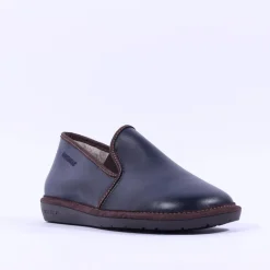 Nordikas Men Closed House Slipper - Navy Leather