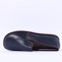 Nordikas Men Closed House Slipper - Navy Leather