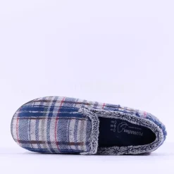 Plumaflex Men Closed House Slipper - Navy Combi