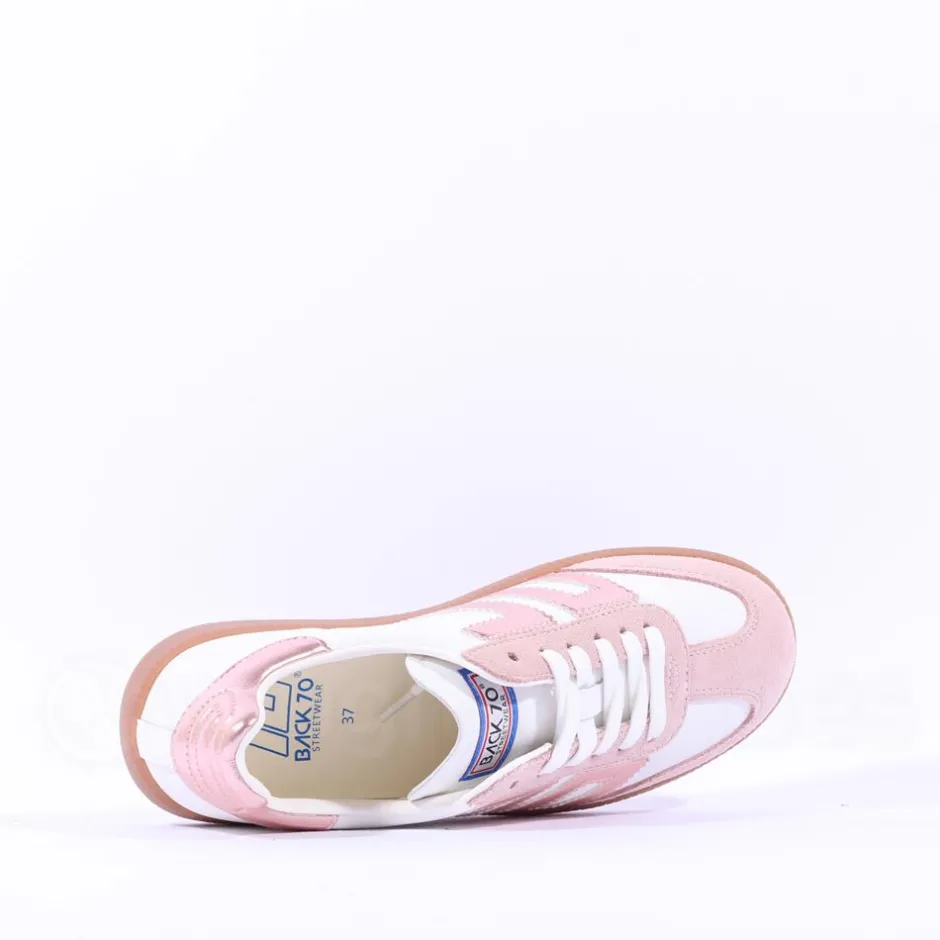Women Back 70 Cloud Gumsole Retro Trainer - Pink Metallic
