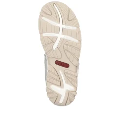 Women Rieker Comfort Sandal Velcro Strap - Grey