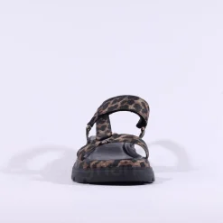 Women Tamaris Coneflower T Bar Platform Sandal - Leopard Print