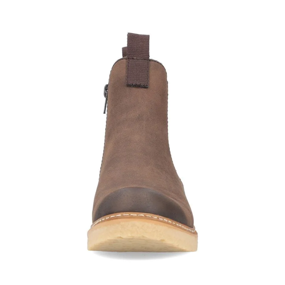 Women Rieker Crepe Sole Wool Lined Ankle Boot - Brown