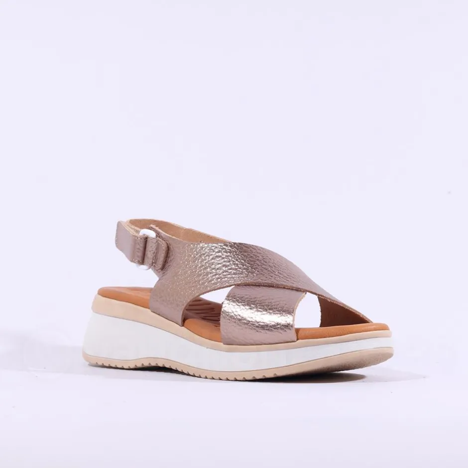 Women Oh My Sandals Criss Cross Slingback - Metallic