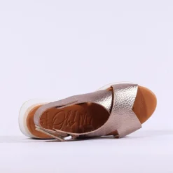 Women Oh My Sandals Criss Cross Slingback - Metallic