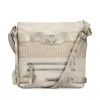 Rieker Crossbody Shimmer Bag - Beige Silver