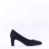 Women Tamaris Daenerys Classic Mid Heel - Black Sparkle