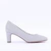 Women Tamaris Daenerys Classic Mid Heel - Silver Sparkle