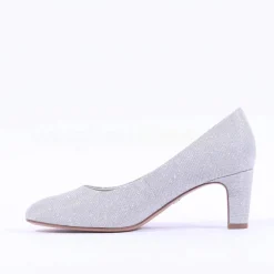 Women Tamaris Daenerys Classic Mid Heel - Silver Sparkle