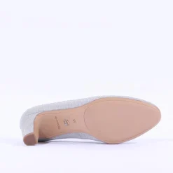 Women Tamaris Daenerys Classic Mid Heel - Silver Sparkle