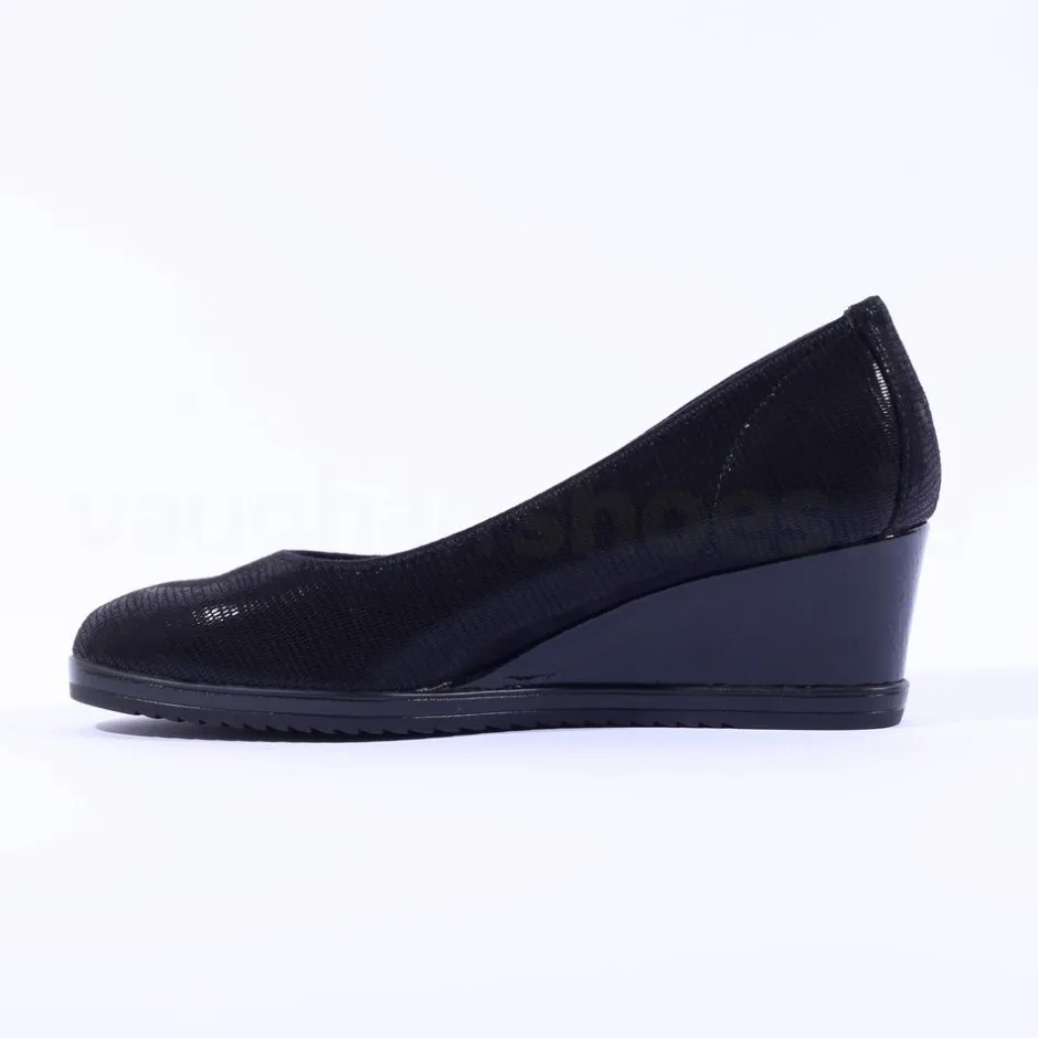 Women Tamaris Dajana Classic Wedge - Black Shimmer