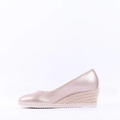 Women Tamaris Dajana Espradrille Wedge - Gold Shimmer