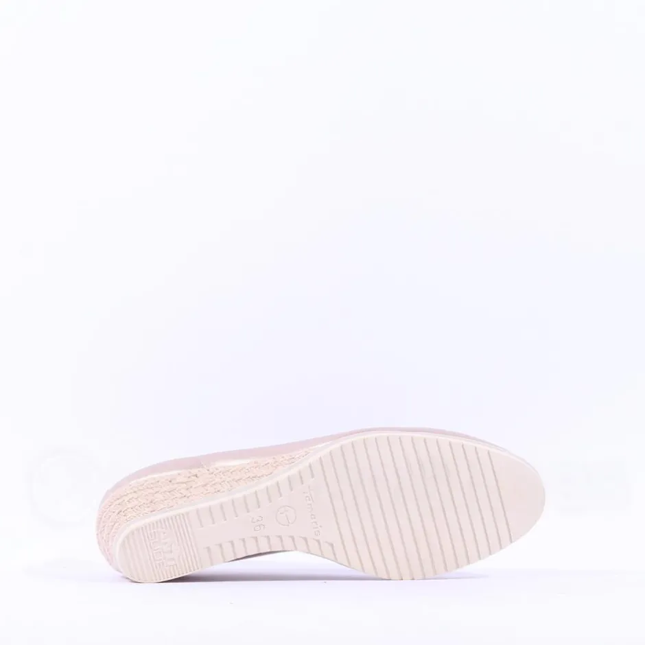 Women Tamaris Dajana Espradrille Wedge - Gold Shimmer