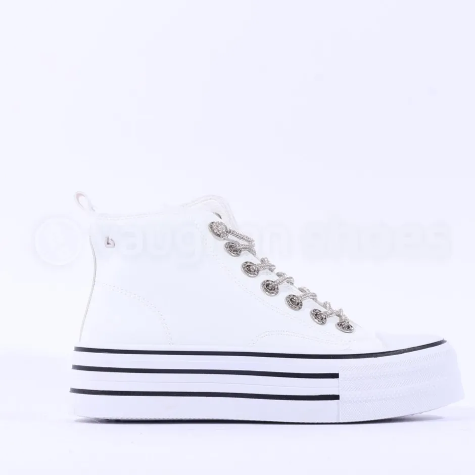 Women Una Healy Danger Zone Hi-Top Boot - Ivory