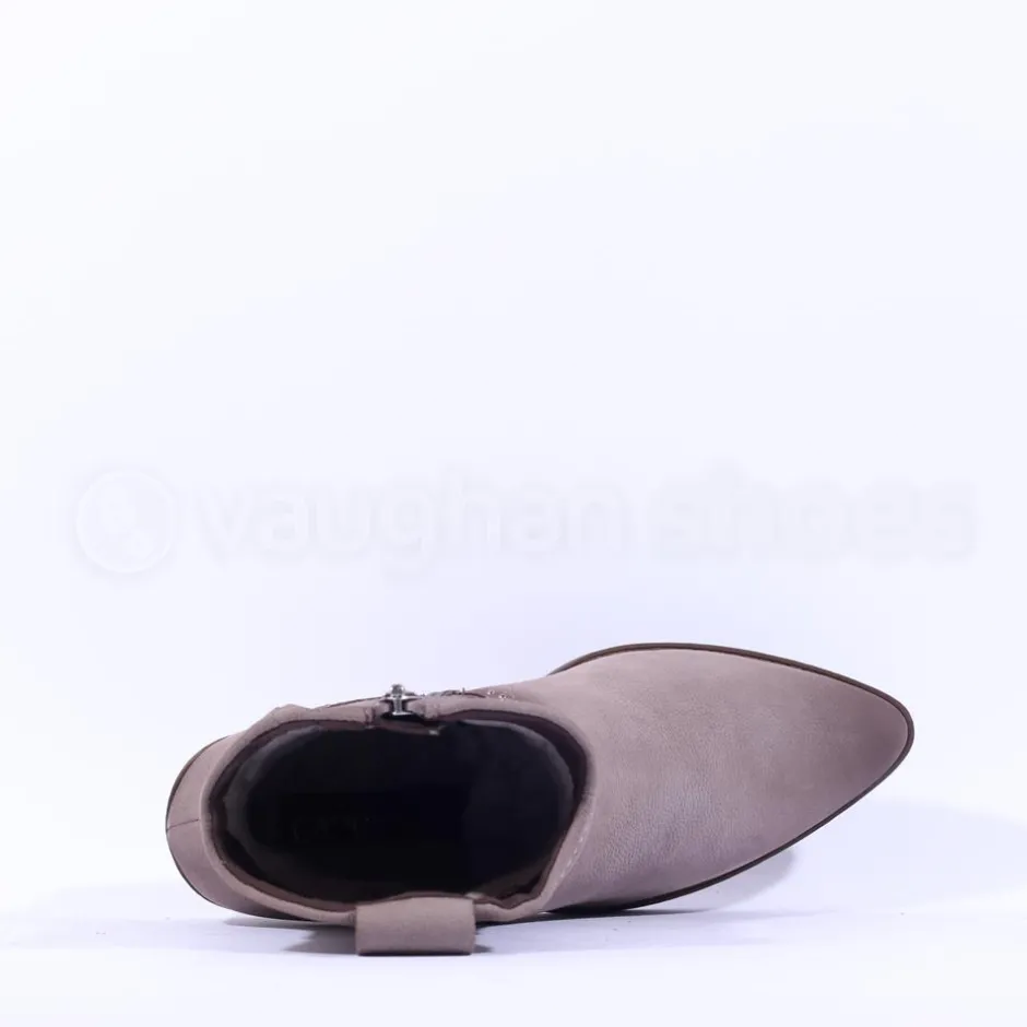 Women Caprice Daytona Western Stud Boot - Taupe Nubuck