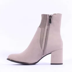 Women Marco Tozzi Delo Block Heel Sock Boot - Taupe