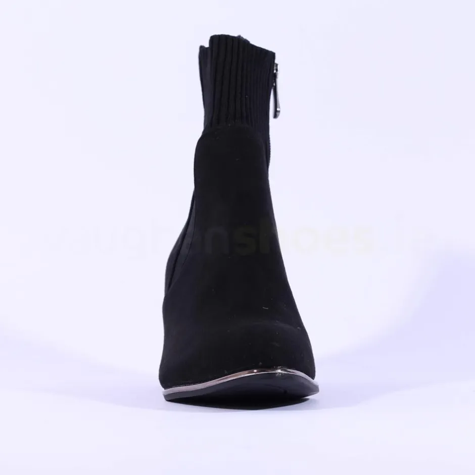Women Marco Tozzi Delo Block Heel Sock Boot - Black