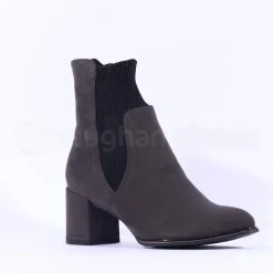 Women Marco Tozzi Delo Block Heel Sock Boot - Anthracite