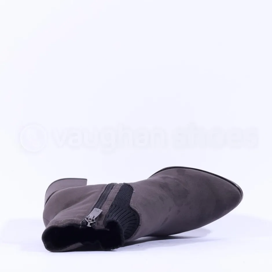 Women Marco Tozzi Delo Block Heel Sock Boot - Anthracite