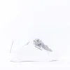 Women Marco Moreo Diamante Bow Low Trainer - White Leather