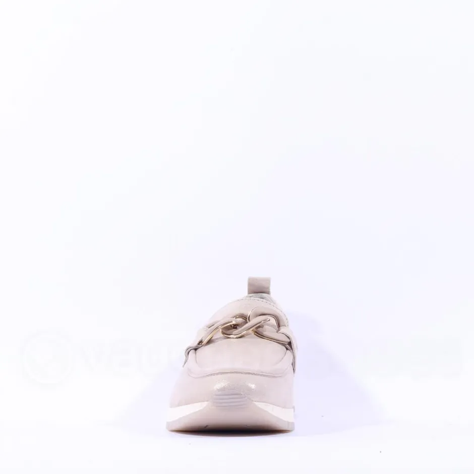 Women Tamaris Diona Slip On Link Wedge - Champagne