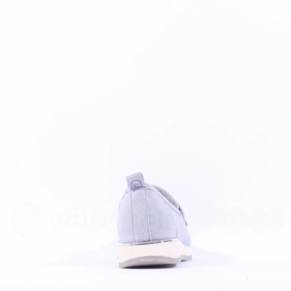 Women Tamaris Diona Slip On Link Wedge - Light Blue