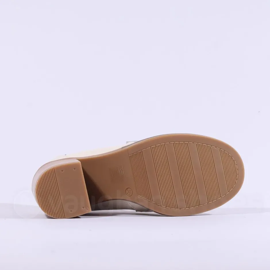 Women Marco Moreo Dubai Block Heel Loafer - Beige Patent