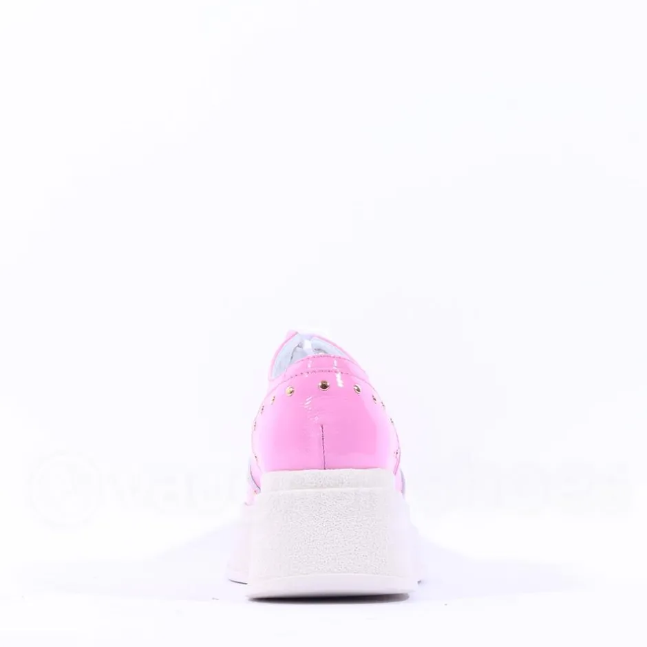 Women Marco Moreo Dublin Stud Lace Wedge - Pink Patent