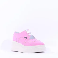 Women Marco Moreo Dublin Stud Lace Wedge - Pink Patent