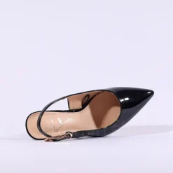 Women Una Healy Dust My Broom Heel Slingback - Black Patent