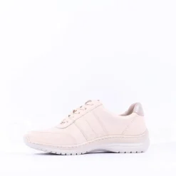 Women Caprice Edith Side Panel Comfort Shoe - Cream Gold