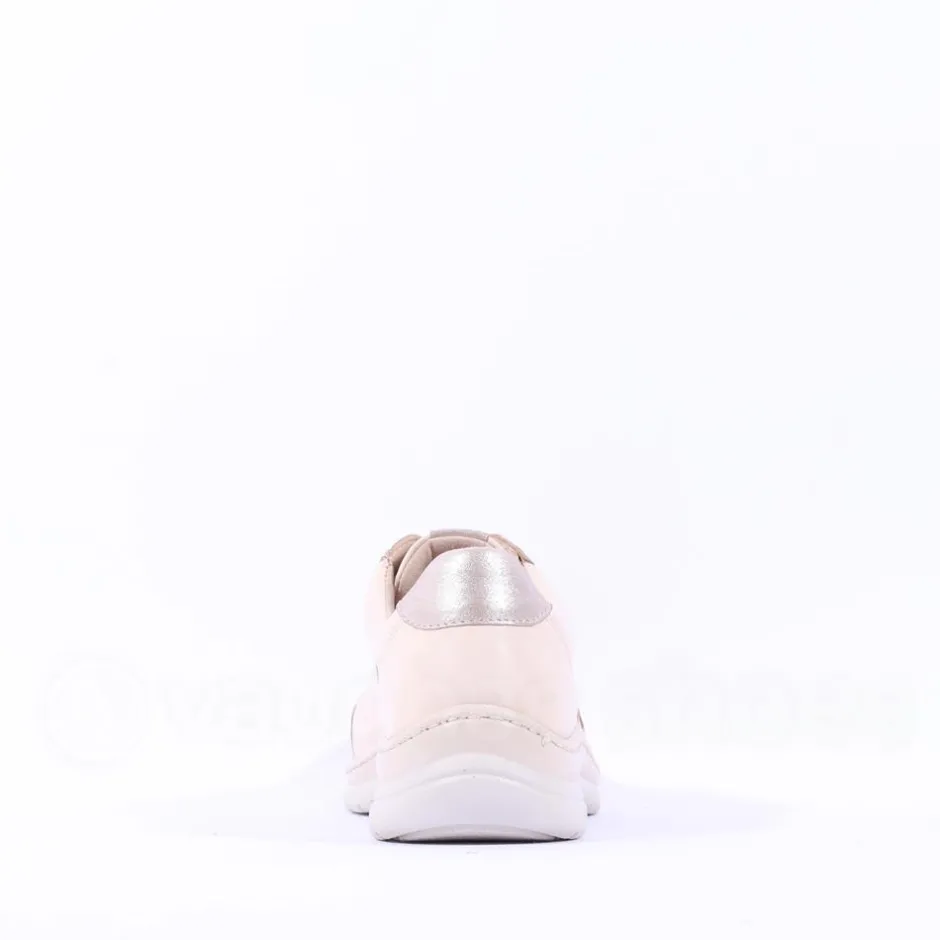 Women Caprice Edith Side Panel Comfort Shoe - Cream Gold